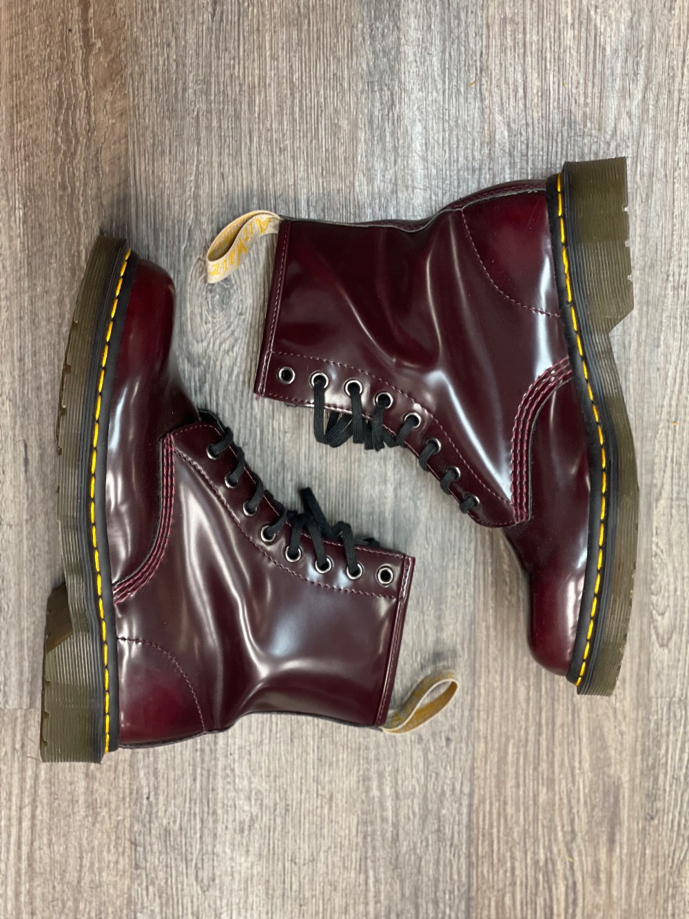 Dr Martens Patent Combat Boots
