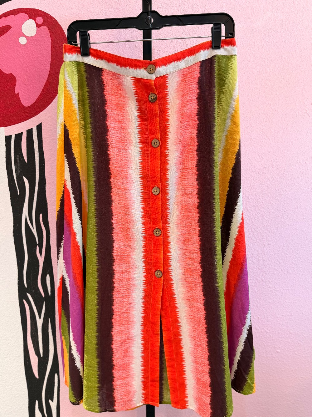 Her Destiny Striped Button Down Maxi Skirt