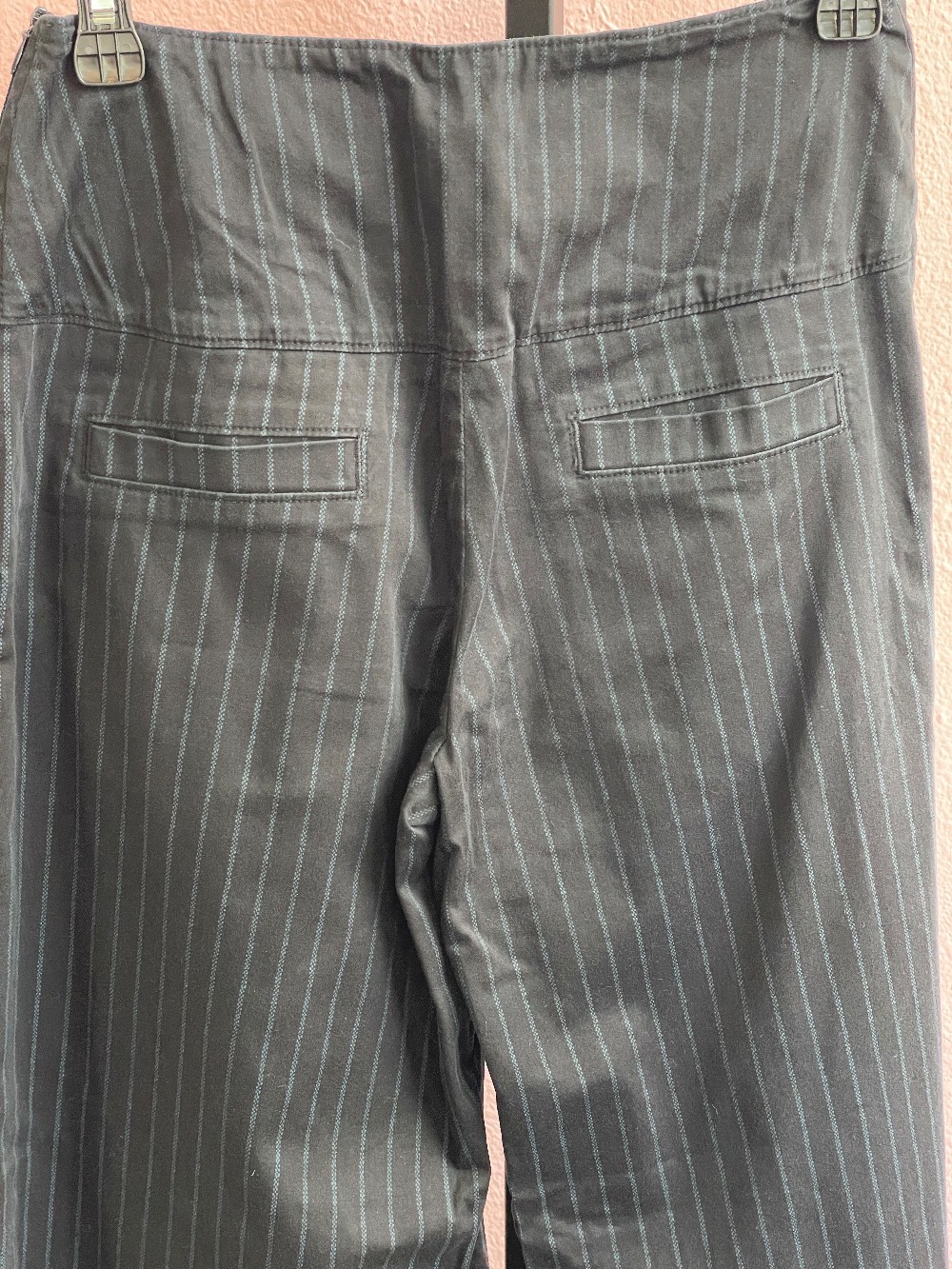 Ms Mell Striped Flat Front Wideleg Pants