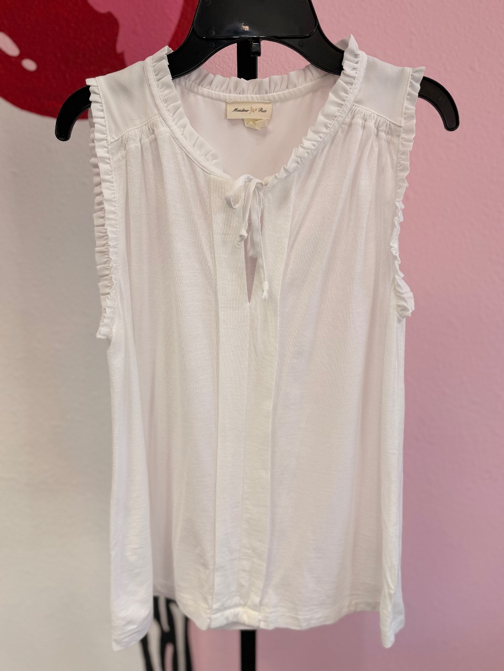 Meadow Rue Ruffle Trim Top