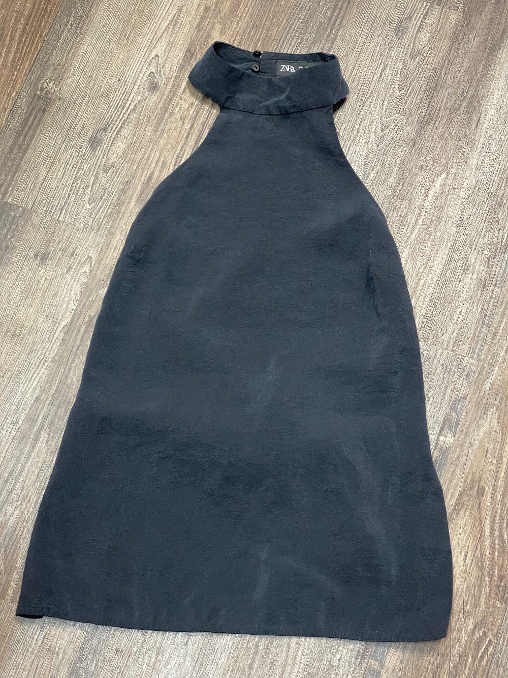 Zara Halter Apron Buckle Back Top