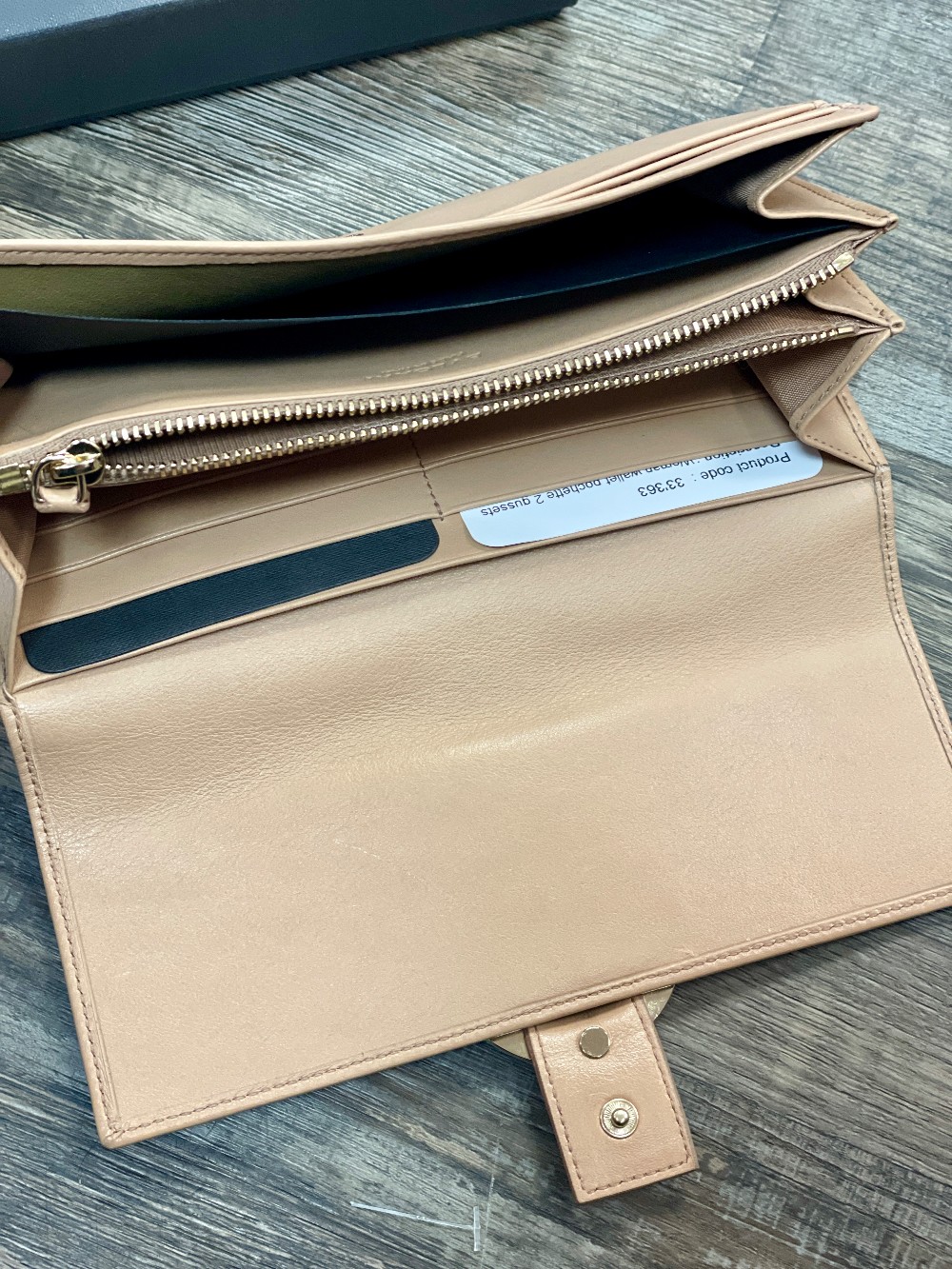 Bulgari trifold wallet