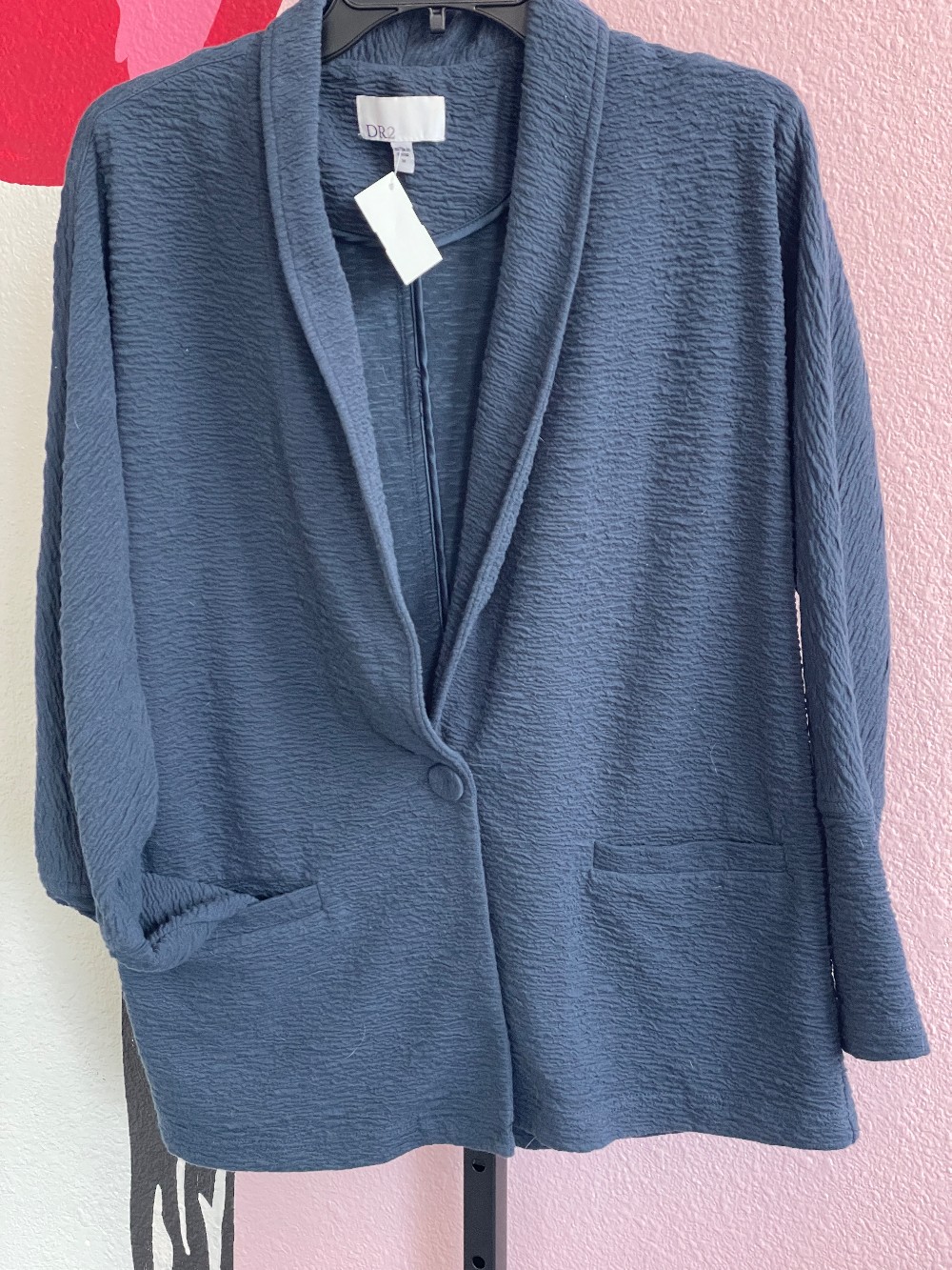 DR2 Textured Cotton Blend Blazer