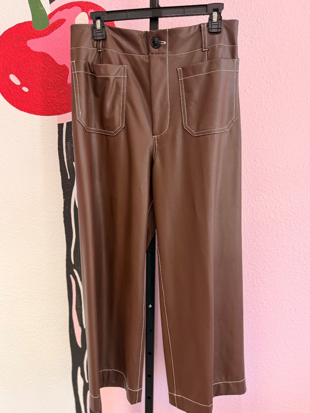 Maeve The Colette Vegan Leather Pants