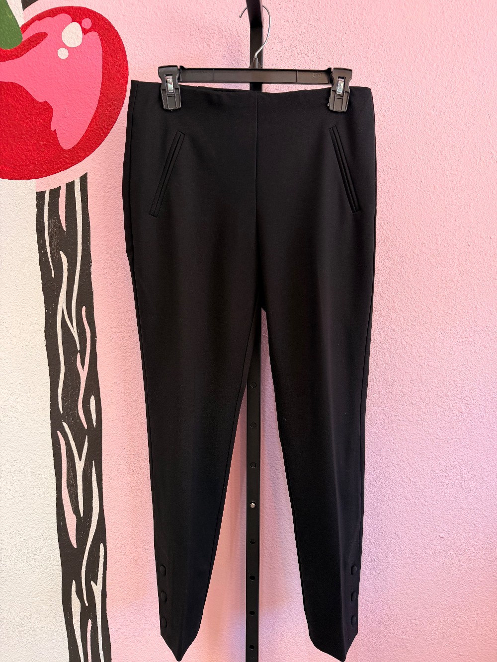 Chicos Stretch 3 Button Ankle Pants