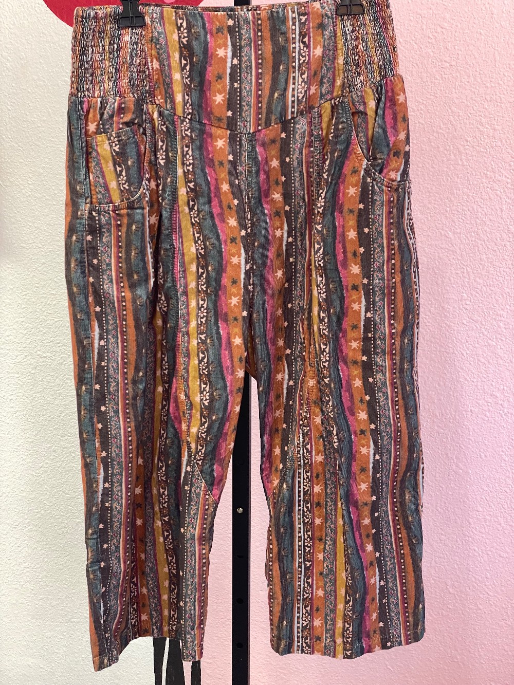 We the Free Striped Cord Wideleg Harem Pants