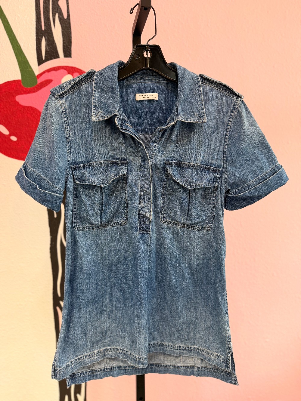 Equipment Femme Denim Top