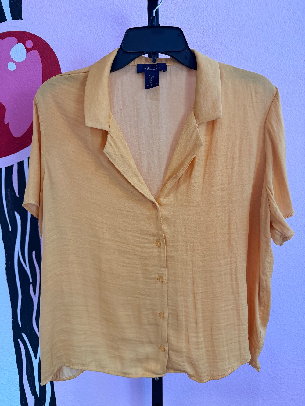 Rachel Zoe Short Sleeve Button Down Top
