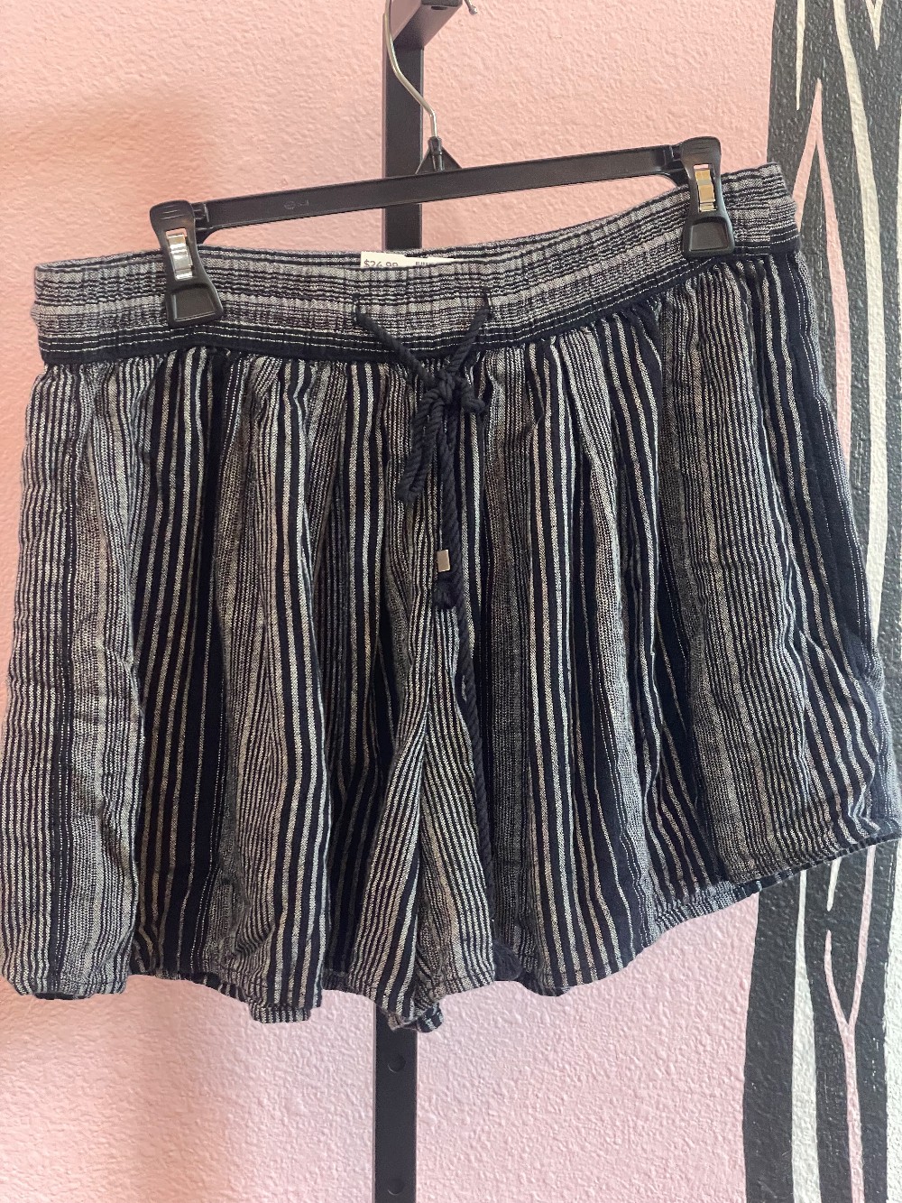 Gap Striped Cotton Elastic Waist Shorts