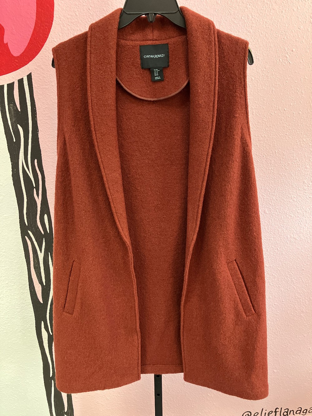 Cynthia Rowley Wool Long Vest