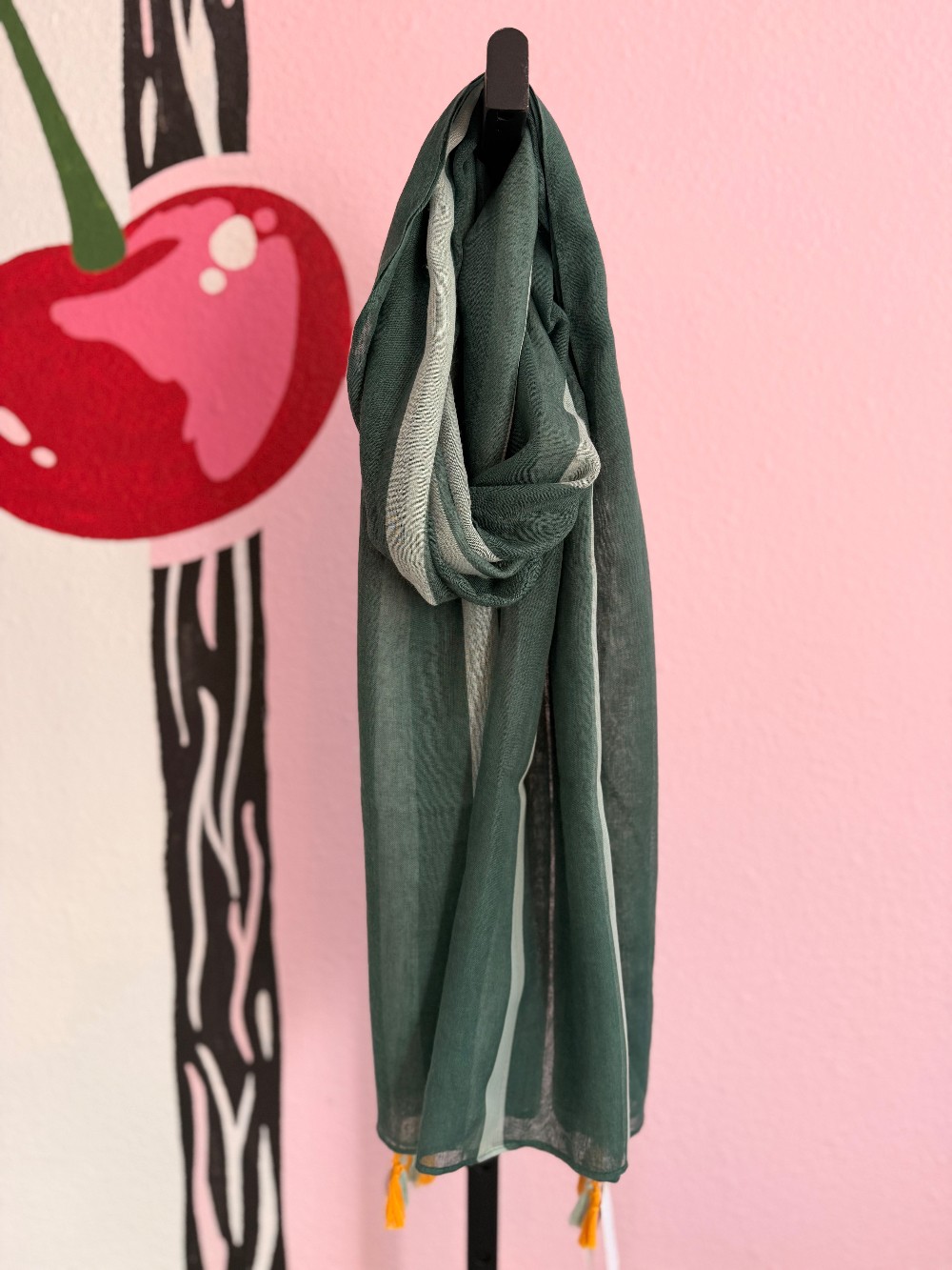 Gyal Bashy Striped Gauzy Scarf