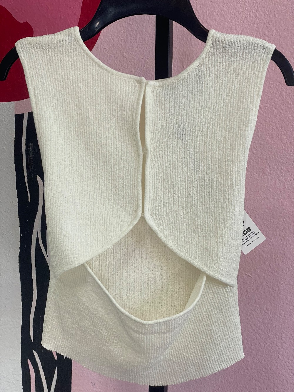 Minkpink Claire Knit Open Back Crop Top