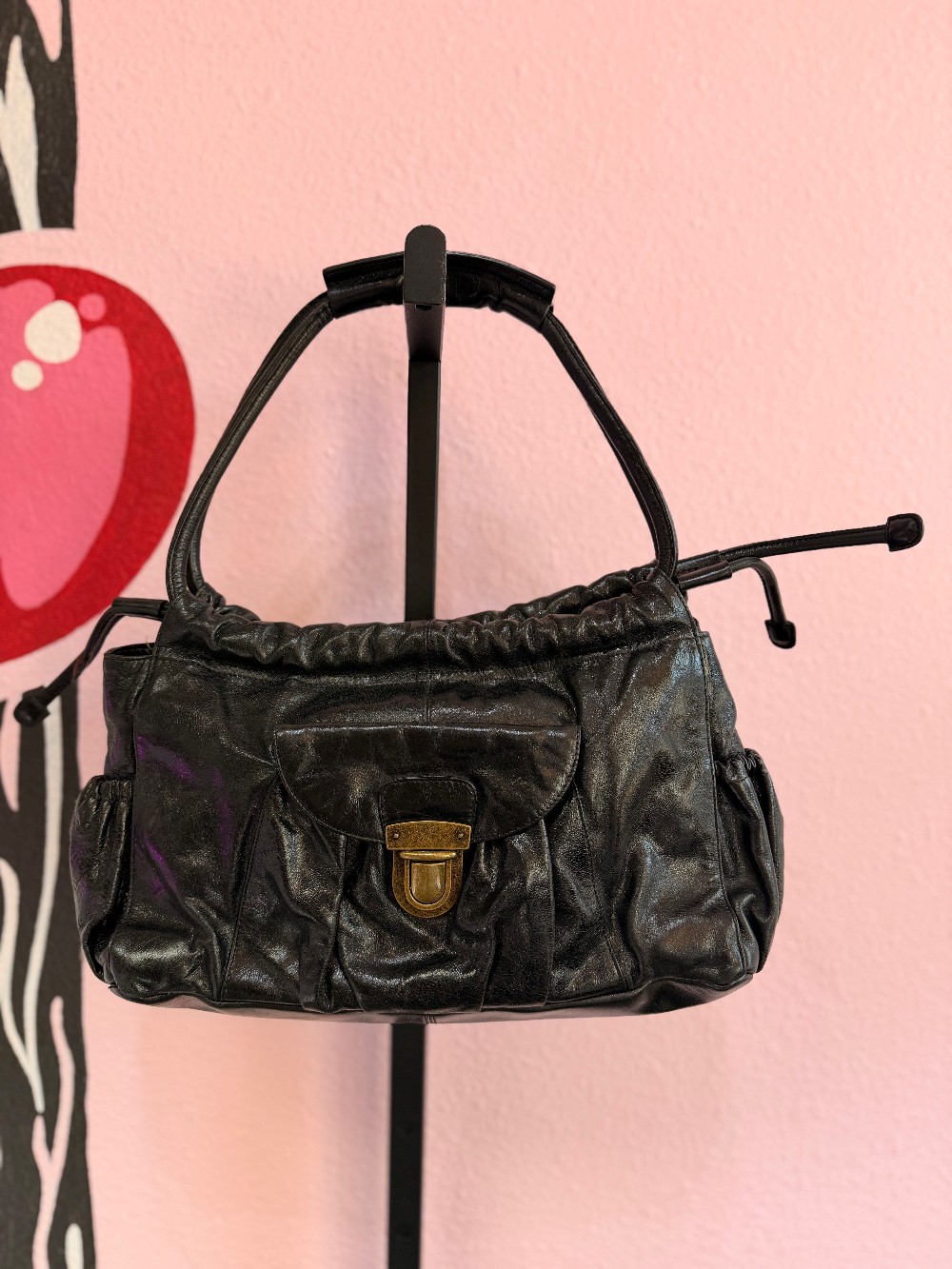 Hobo Cinch Leather Handbag Purse