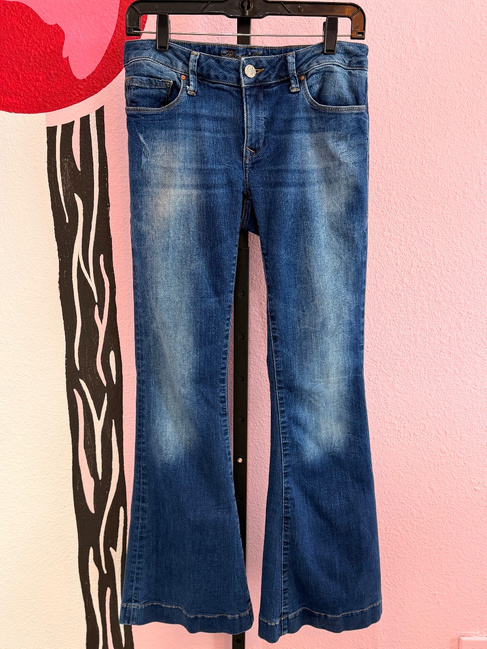 Mavi Peace Mid Rise Flare Jeans