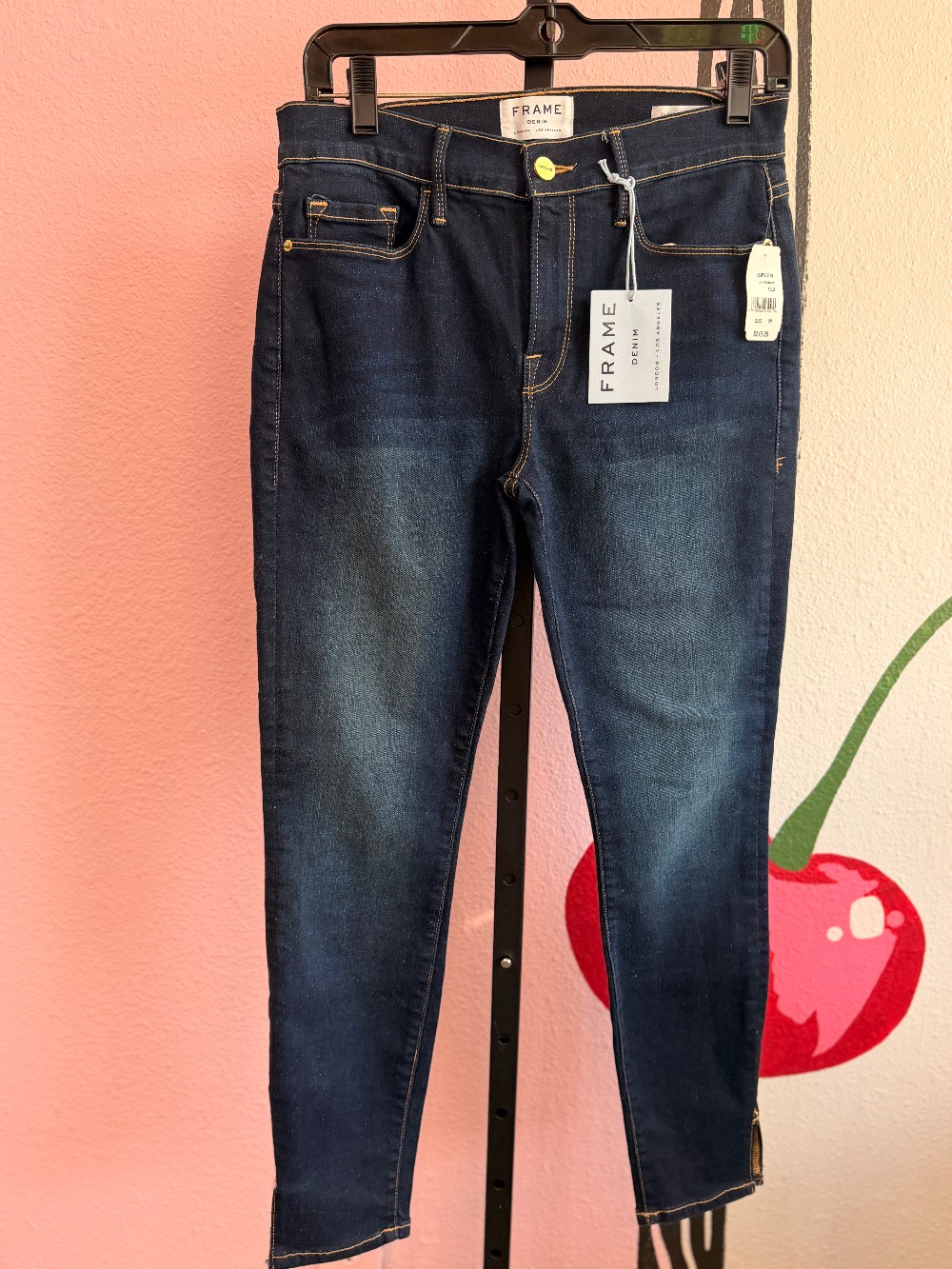 Frame Ankle Zip Skinny Jeans
