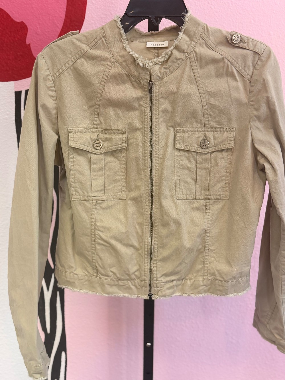 Halogen Utility Zip Up Jacket