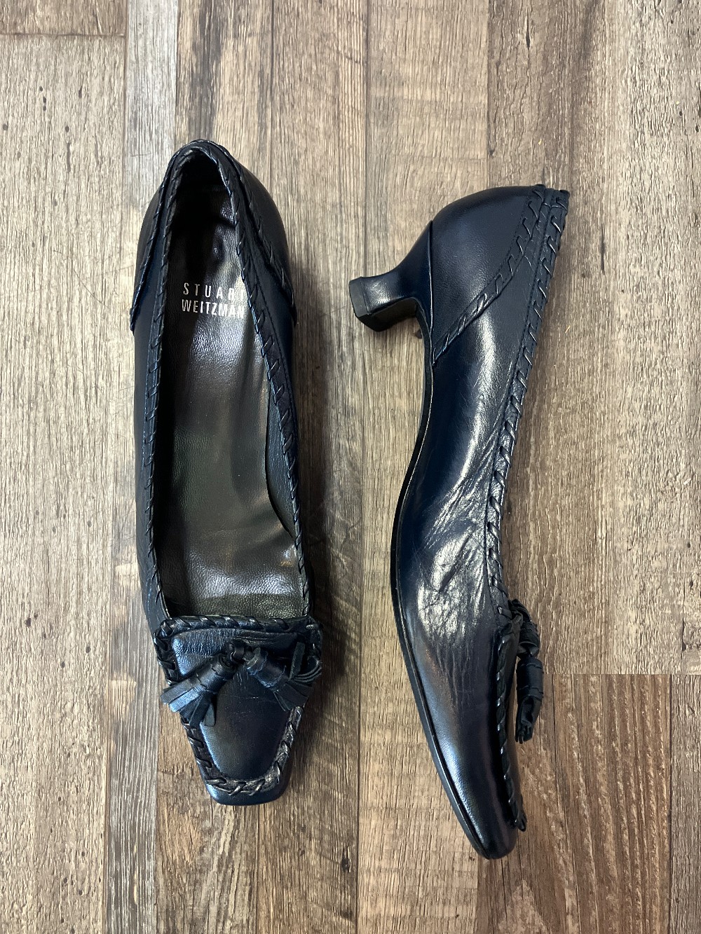 Stuart Weitzman Tassle Low Heel Shoe