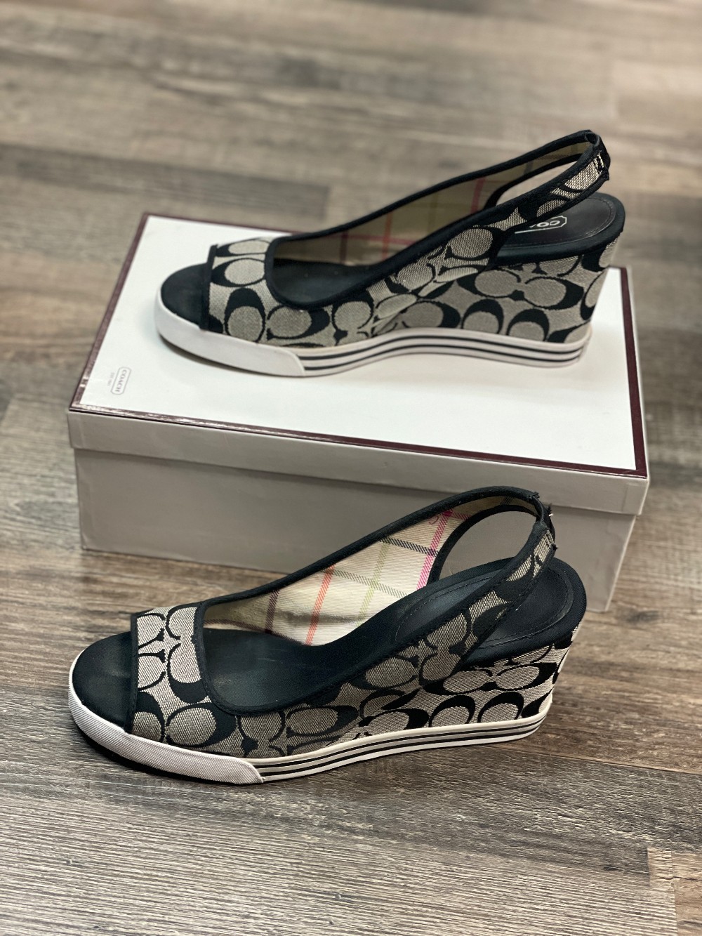 Coach Sydney Logo Wedges