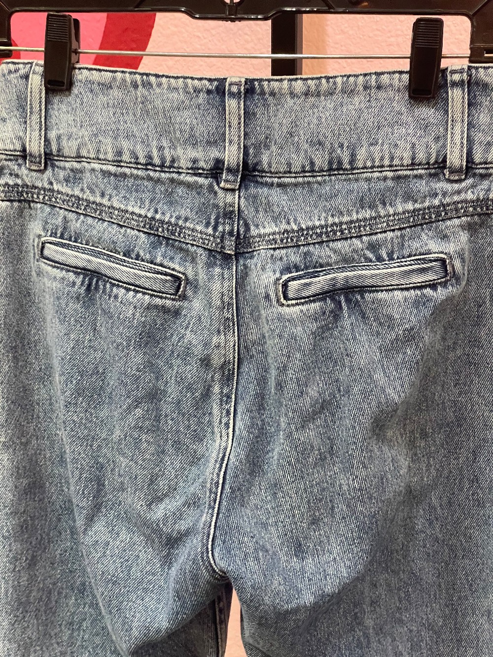 Sezane Pleat Front Acid Wash Jeans