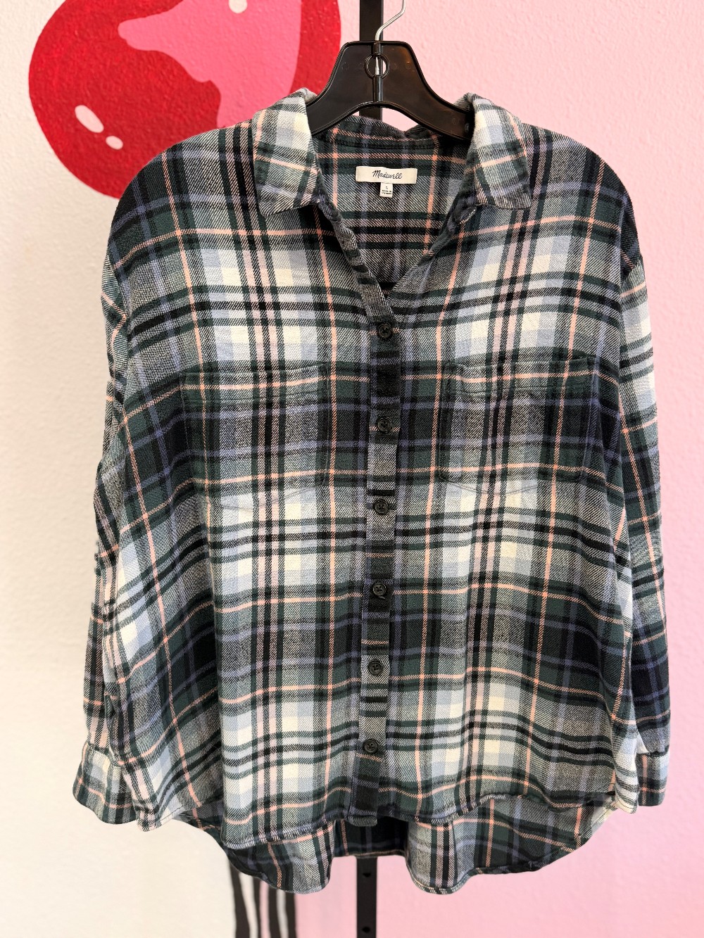 Madewell Flannel Button Down Top
