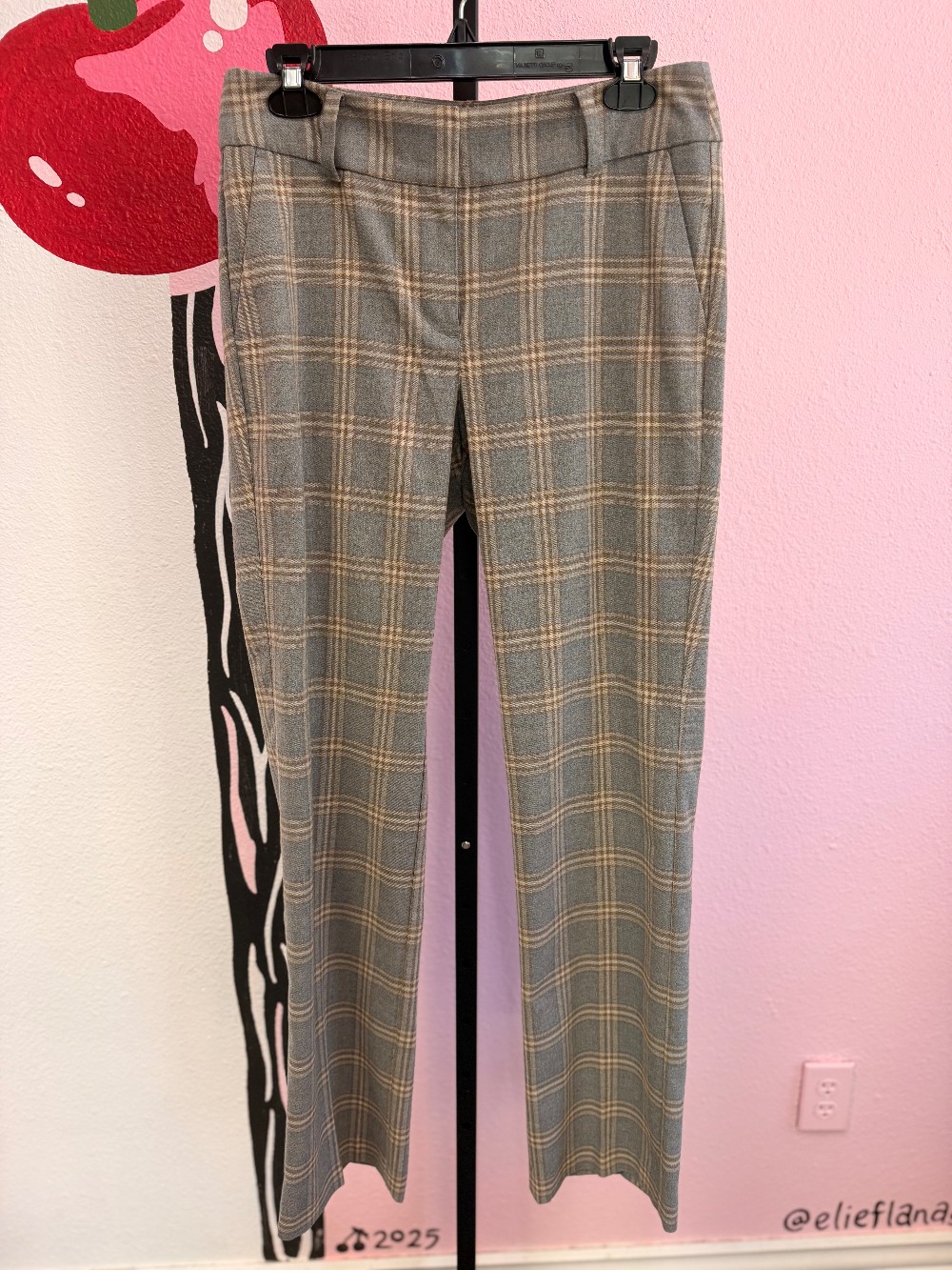 LOFT Plaid Slacks Pants