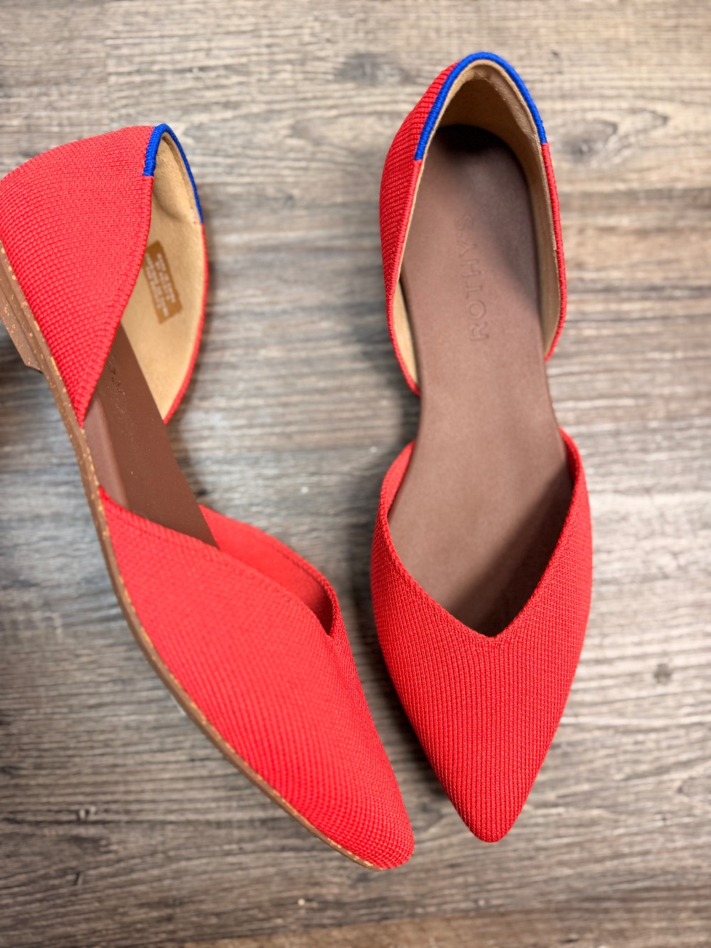 Rothys D'Orsay Point Knit Flats
