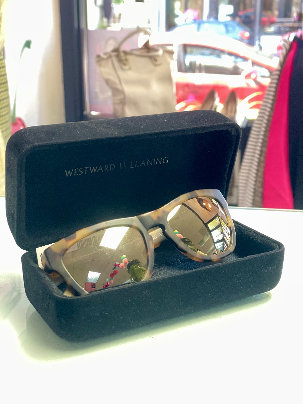 Westward Leaning Tortoiseshell Sunnies in Case
