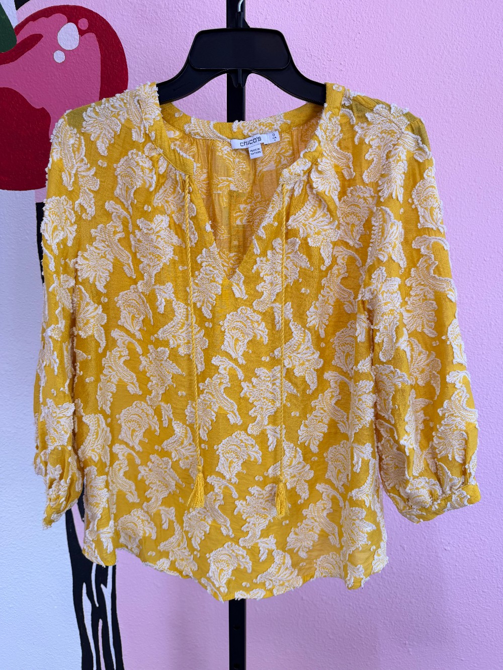 Chicos Floral Paisley Top