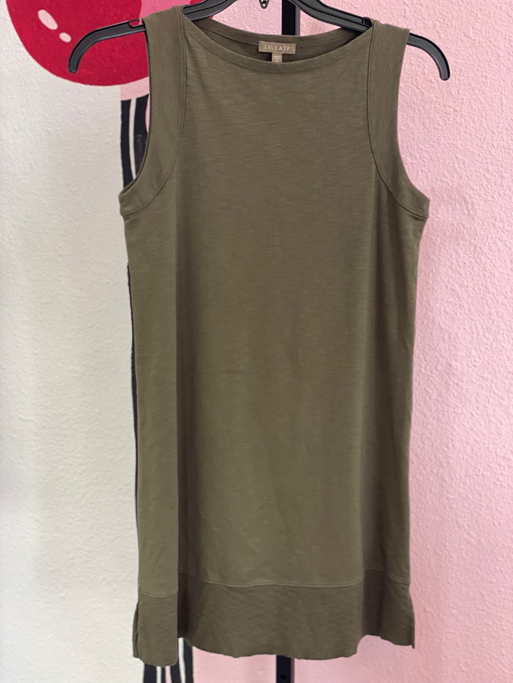 Lilla P Raw Hem Sheath Tank Dress