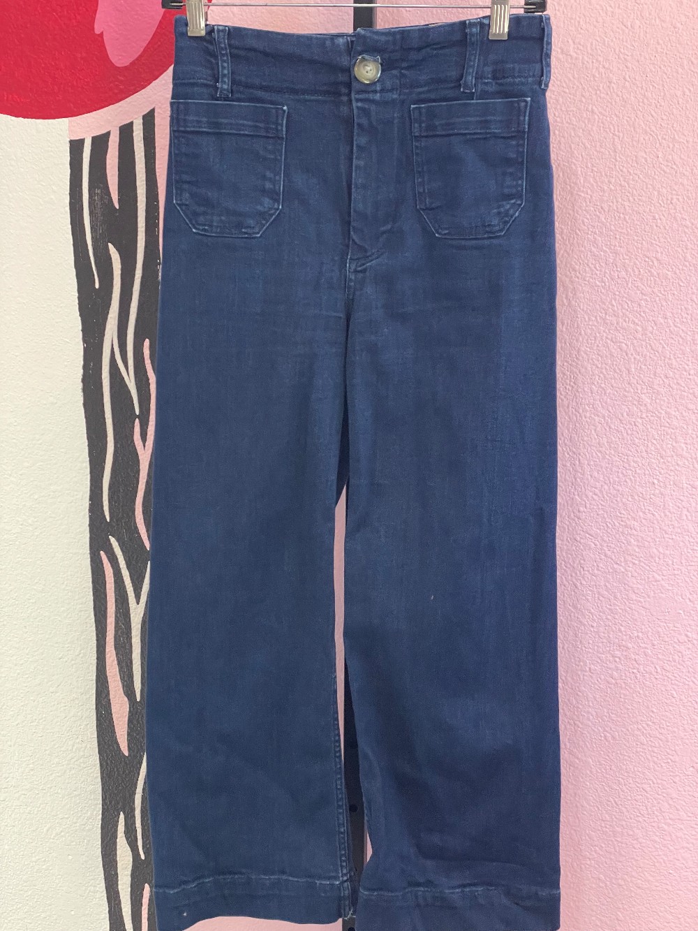 Maeve Colette Flat Front Denim Trousers