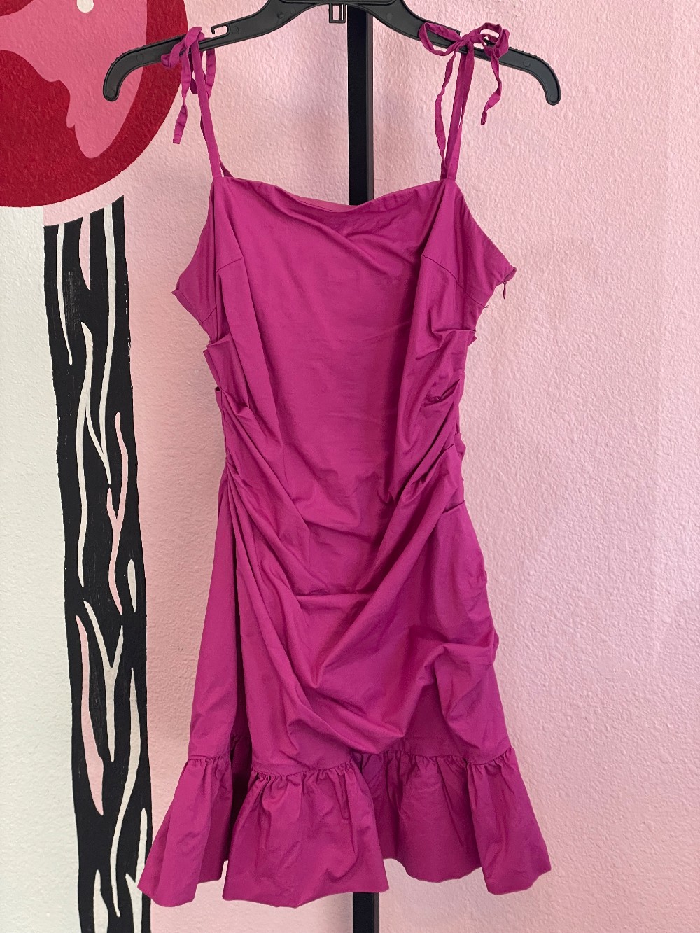 Showpo. Gathered Side Ruffle Hem Dress