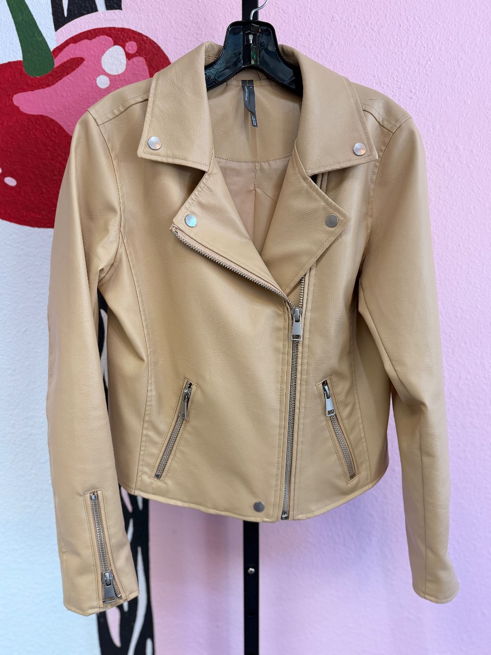 by Anthropologie Vegan Leather Moto Jacket