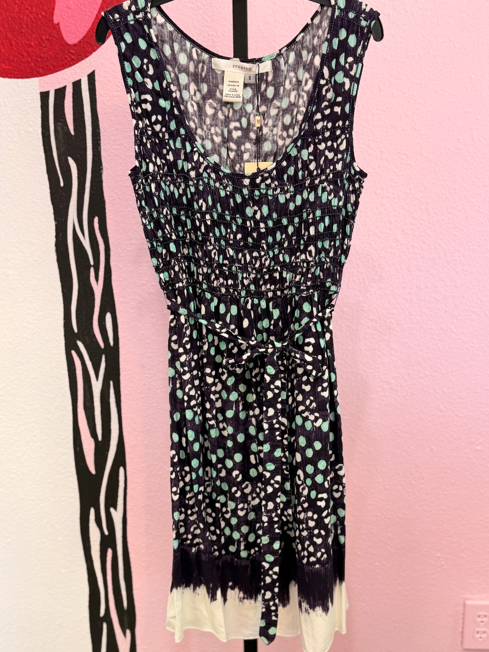 Studio M Sleeveless Polka Dot Dress