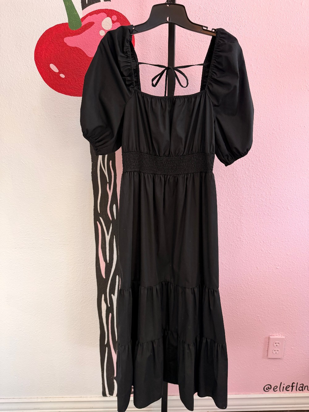 River Island Puff Sleeve Maxi Dress