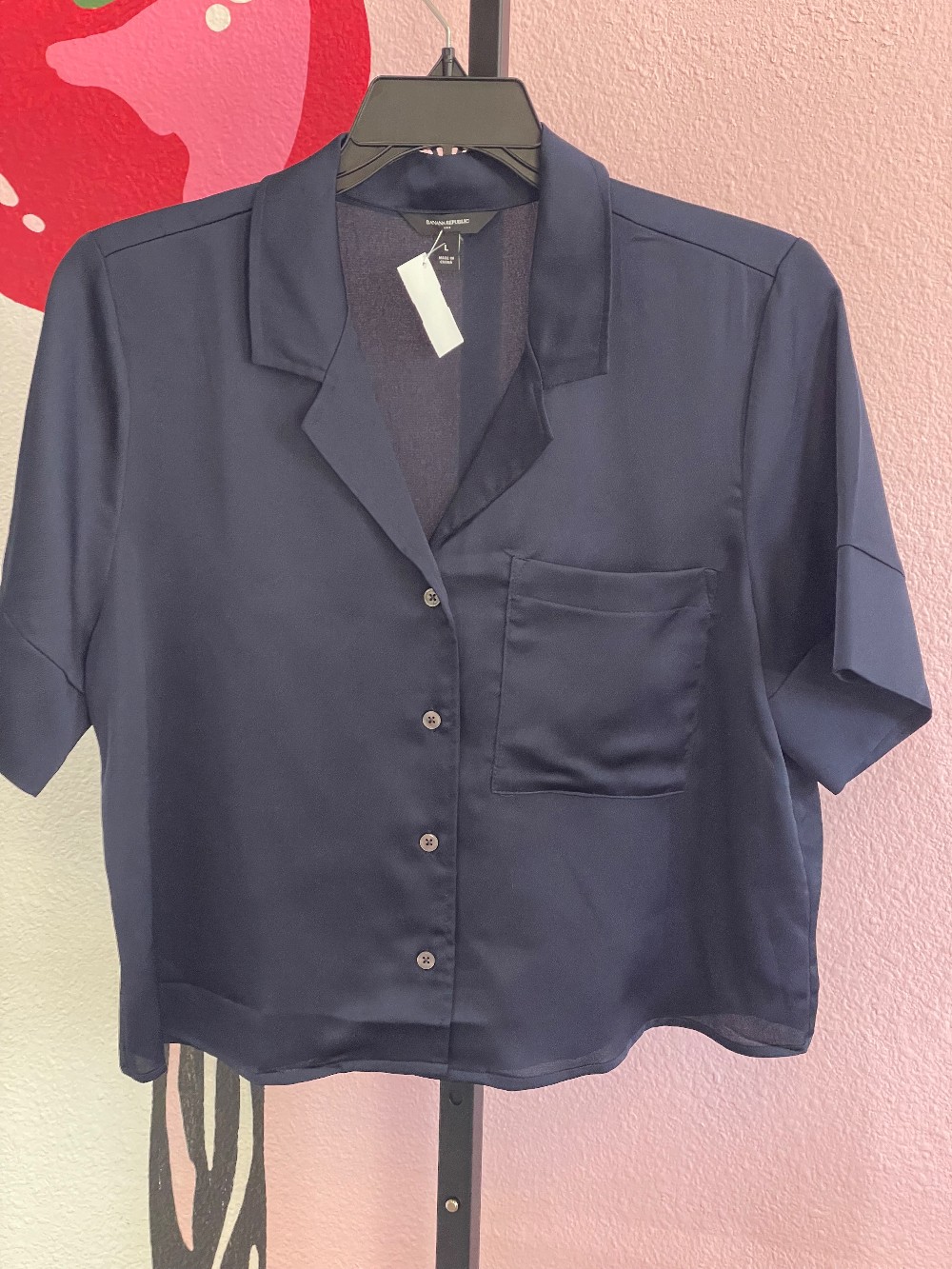 Banana Republic Boxy Crop Button Down