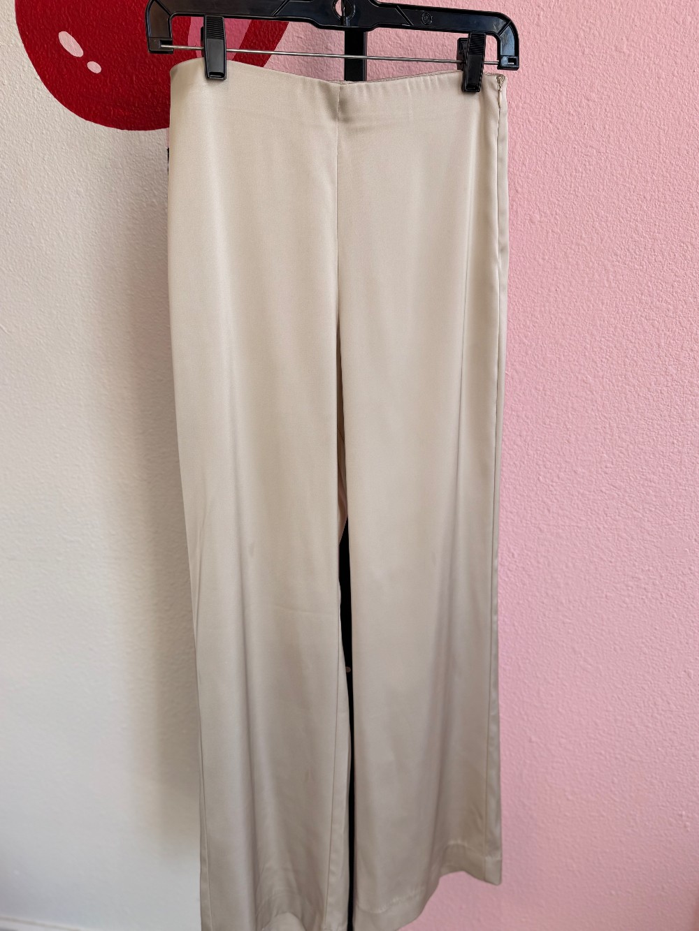 Zara Satin Straight Leg Pants