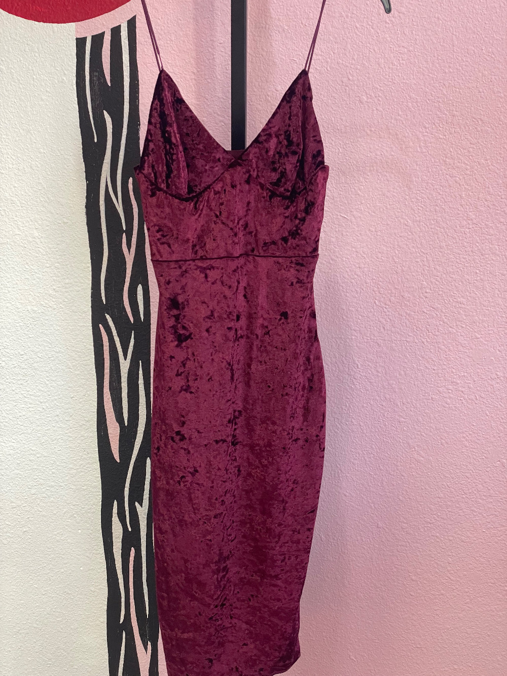 Club L London Crushed Velvet Bodycon Dress