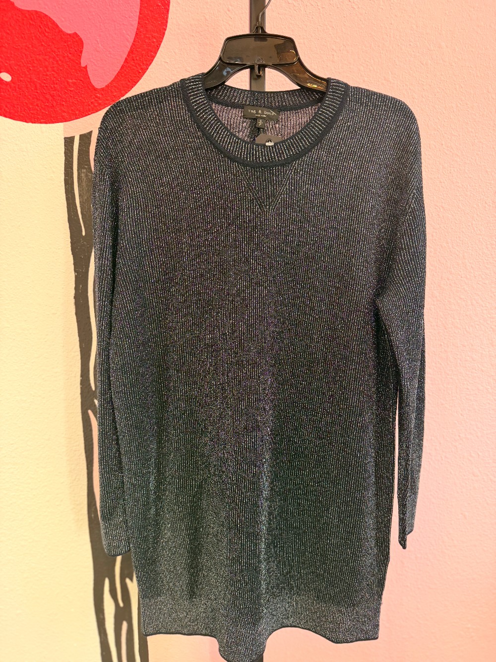 Rag & Bone Metallic Crewneck Sweater