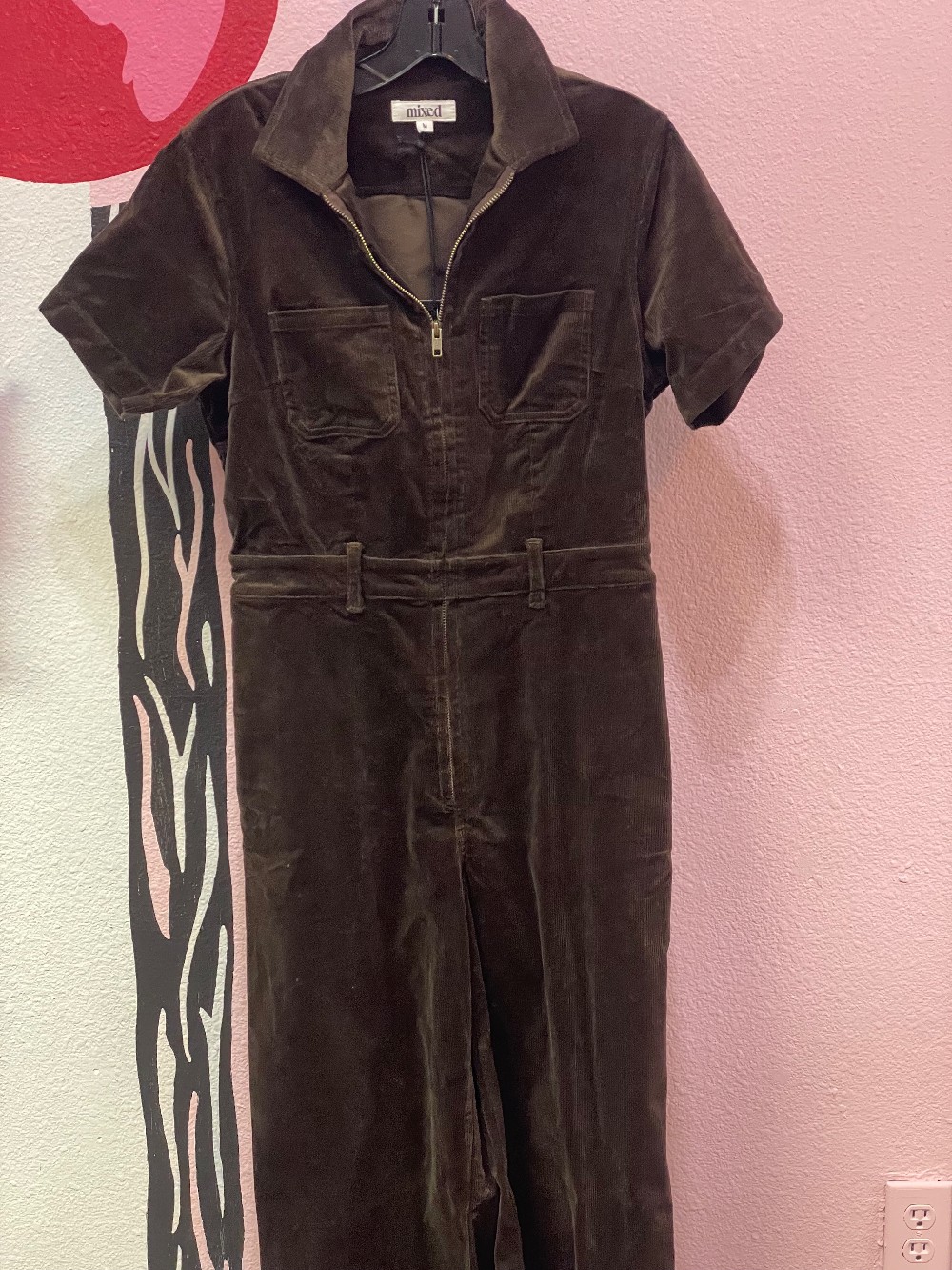 Mixed Corduroy Boiler Suit