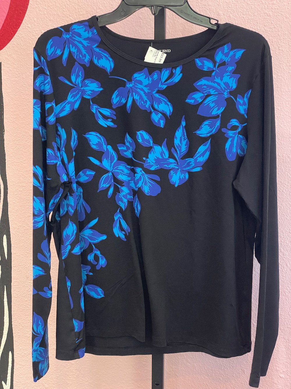 Lands End Floral Rash Guard