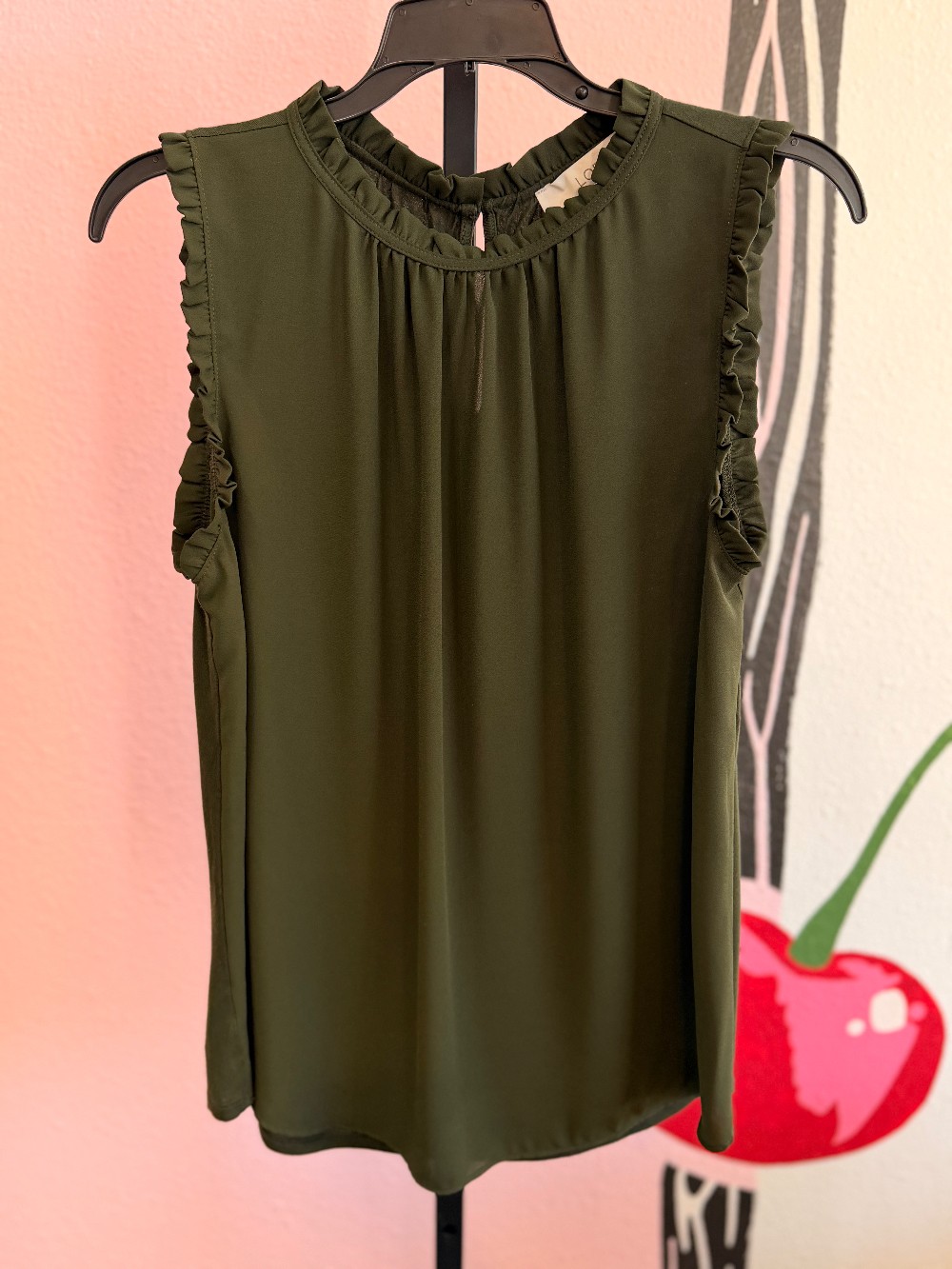 LOFT Ruffle Trim Blouse
