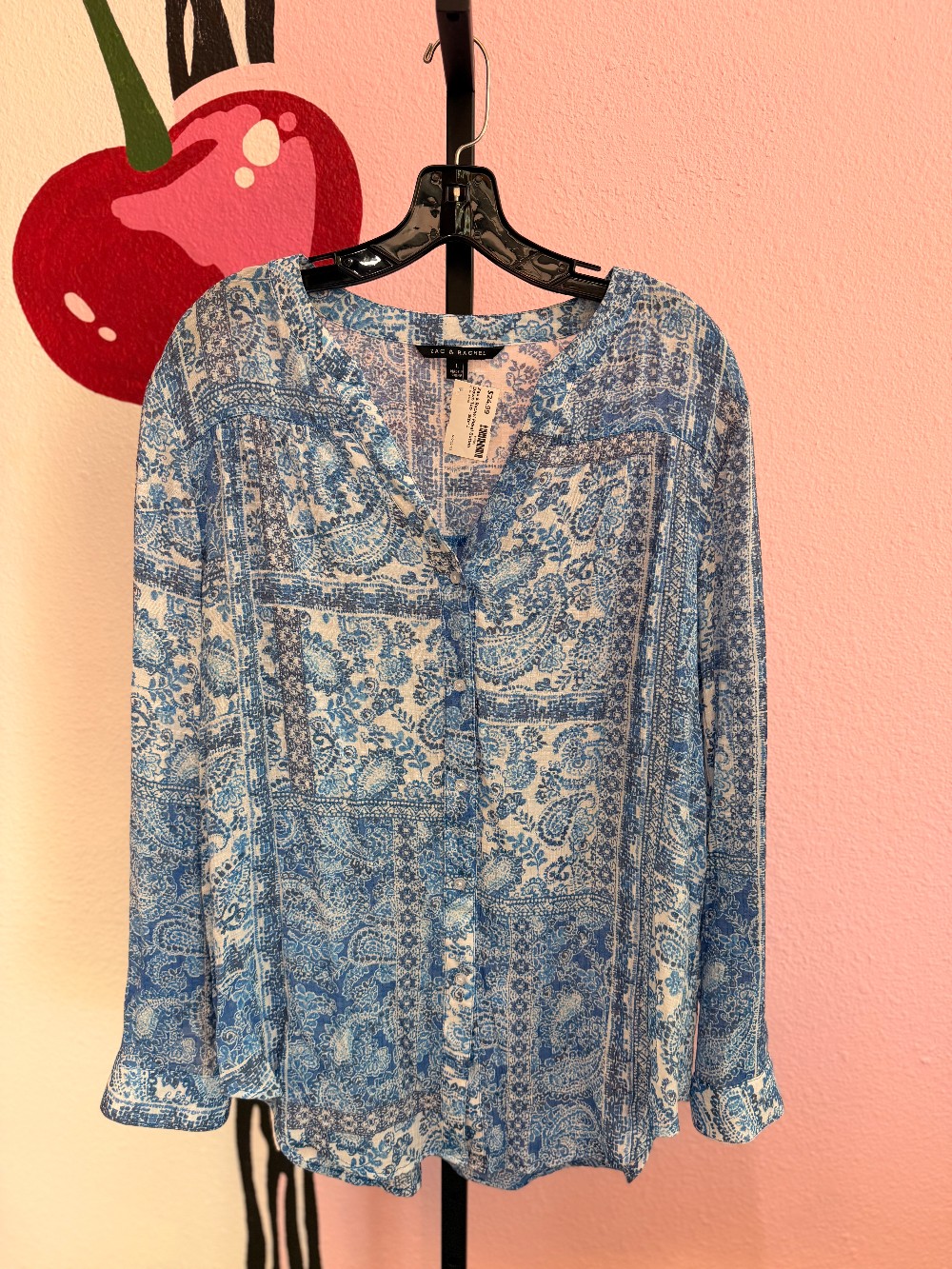 Zac & Rachel Floral Button Down Top