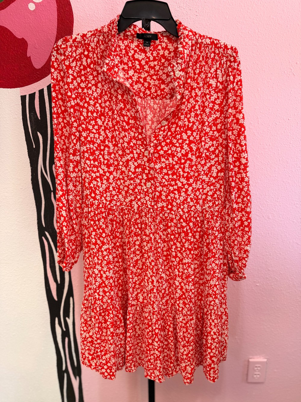 J Crew Floral Babydoll Dress