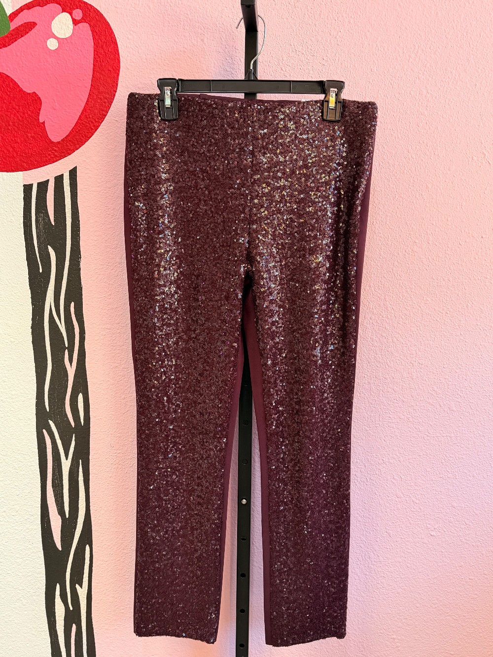 Chicos Juliet Sequin Stretch Knit Pants