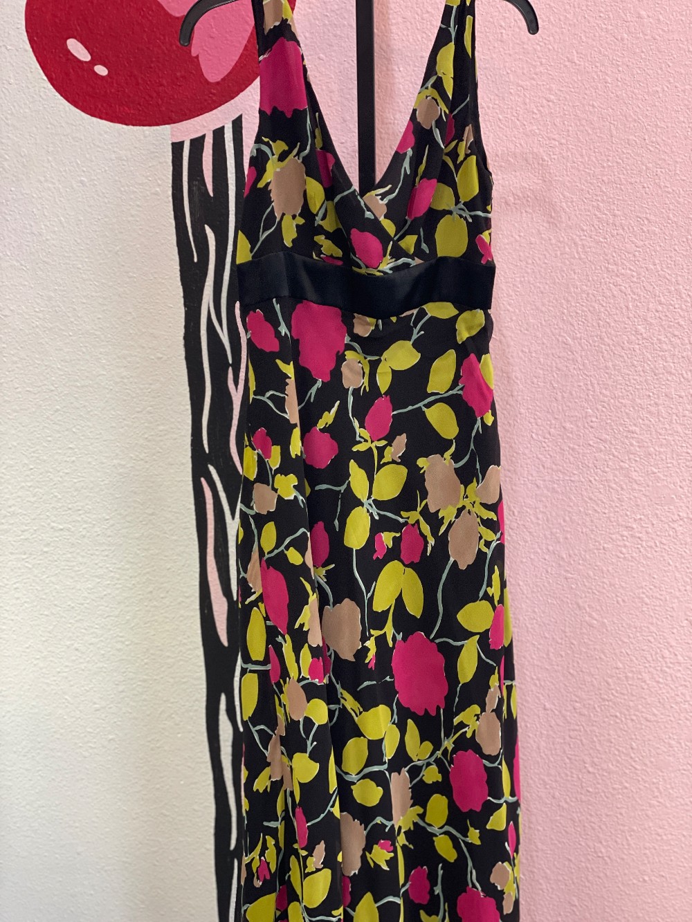 Cynthia Howie V-Neck Floral Maxi Dress