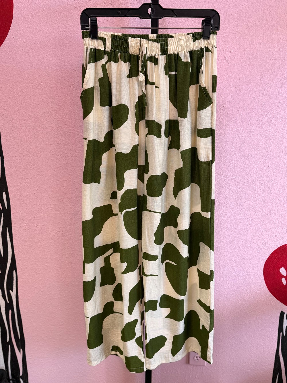 MKS 2 Pc Geo Pattern Wide Leg Pant/Top Set