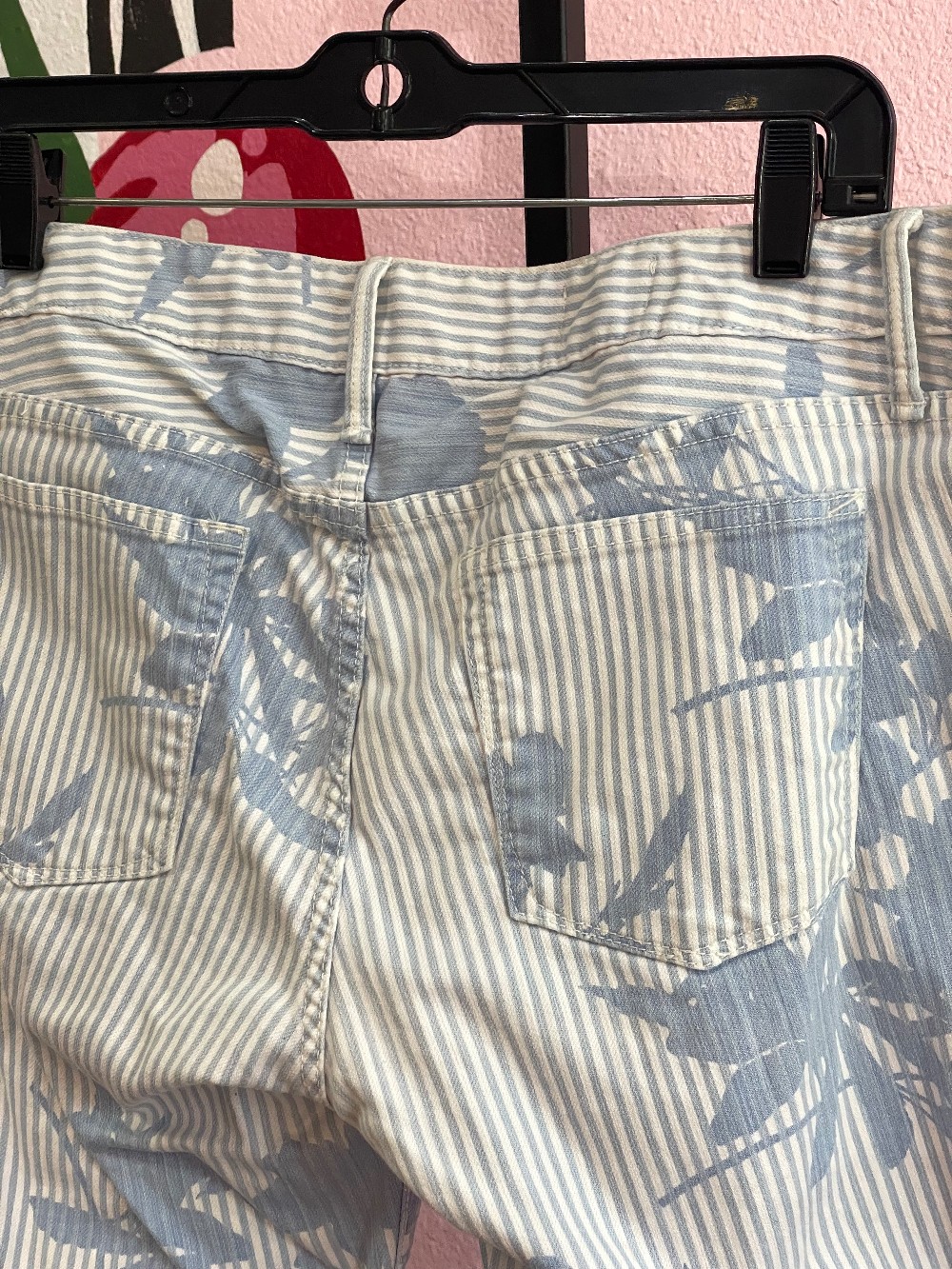 Gap Floral Striped Jeans