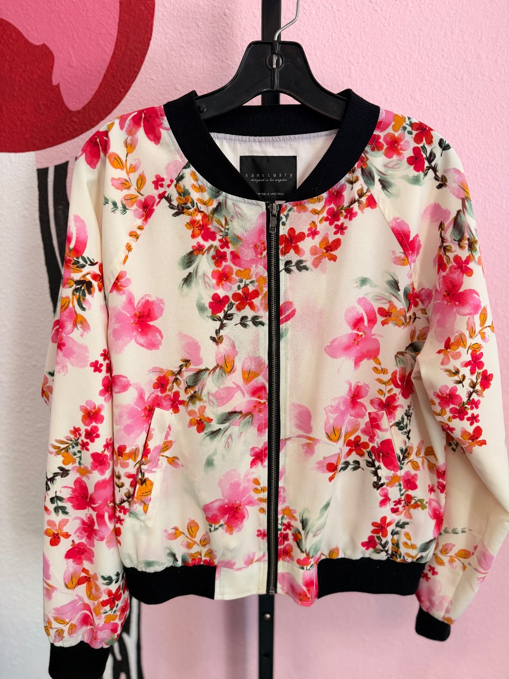 Sanctuary Floral Bomber Jacket