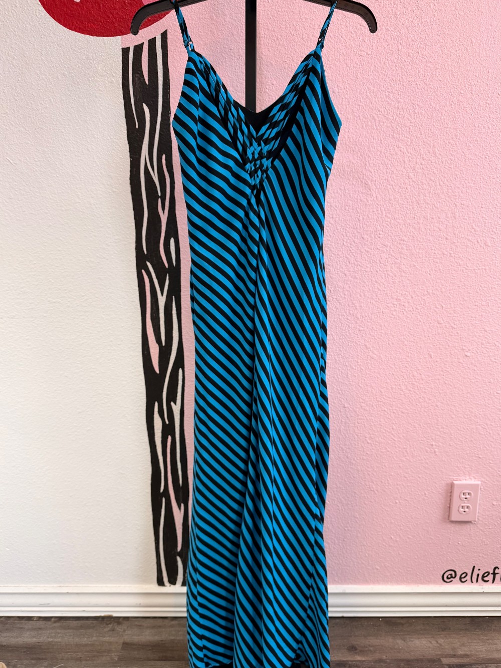Greylin Striped Strappy Back