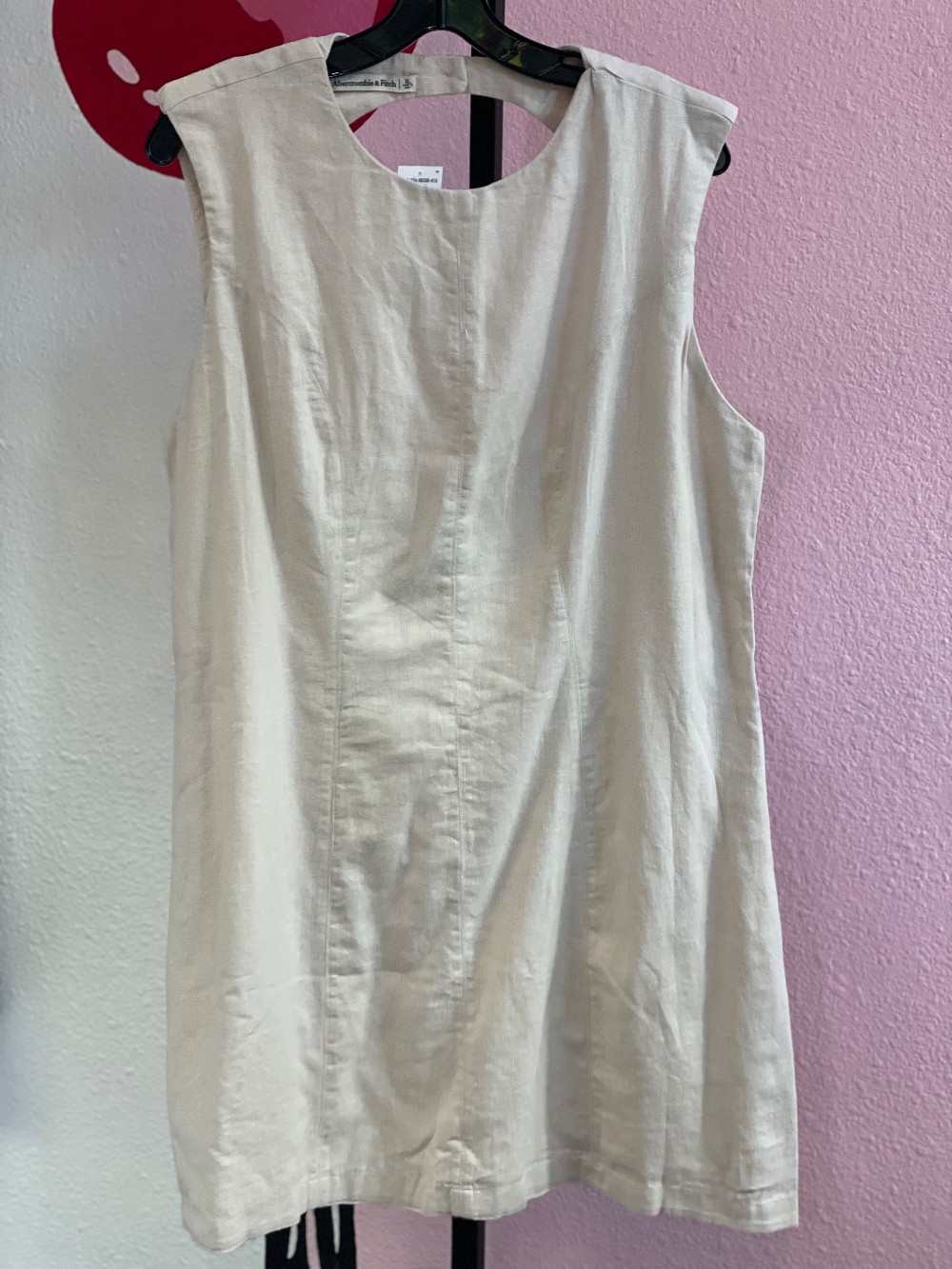 Abercrombie Linen Open Back Sheath Dress